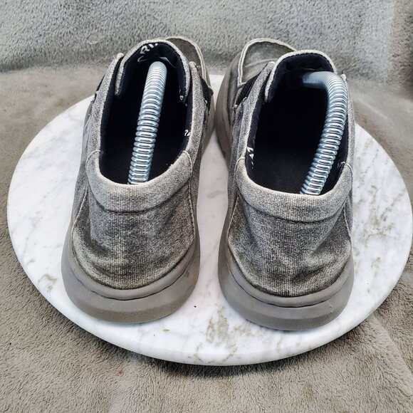 Ariat Shoes Mens 7 Hilo Stretch Gray Loafer Canvas Fabric Casual Slip-On - Picture 6 of 9